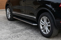 Volkswagen Touareg 2002–2010 Trittbretter Maydos V1 (2 Stk., Aluminium & Edelstahl) Foto 1