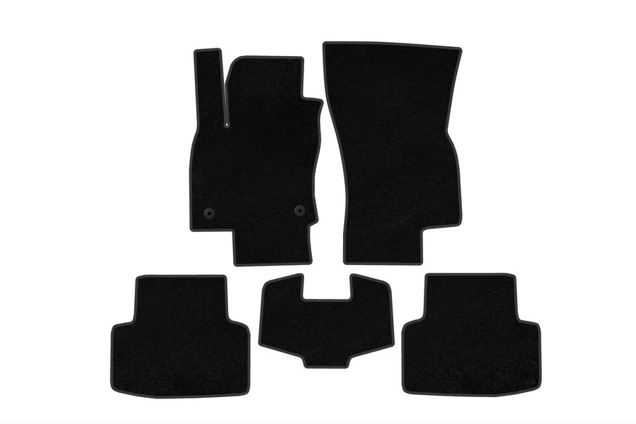 Volkswagen Taos/Tharu 2018–2024 Textil Fußmatten Classic (Schwarz) Image