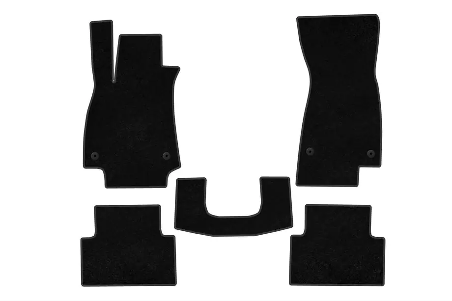 Audi A5 2024– Textil-Fußmatten Premium V2 (Limousine, Schwarz) Image