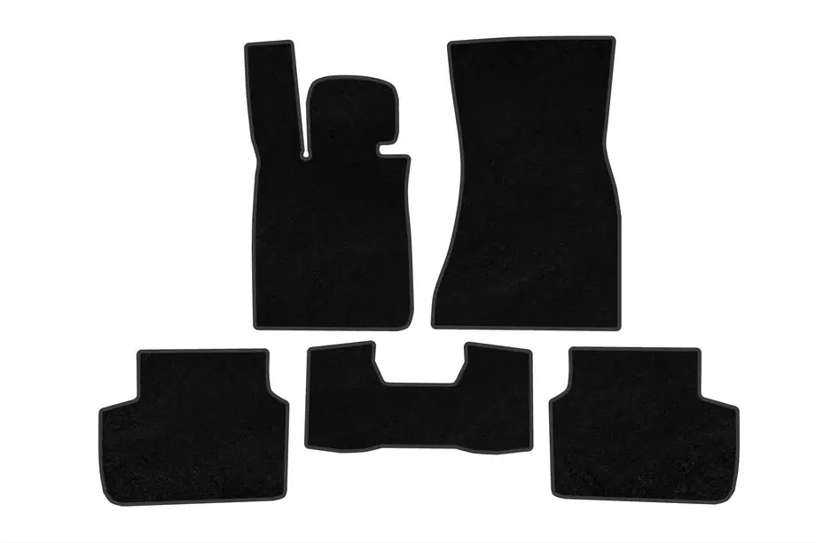 BMW 7 Series G11/G12 2015-2022 Premium Textil-Fußmatten (für G11, schwarz) Foto 1