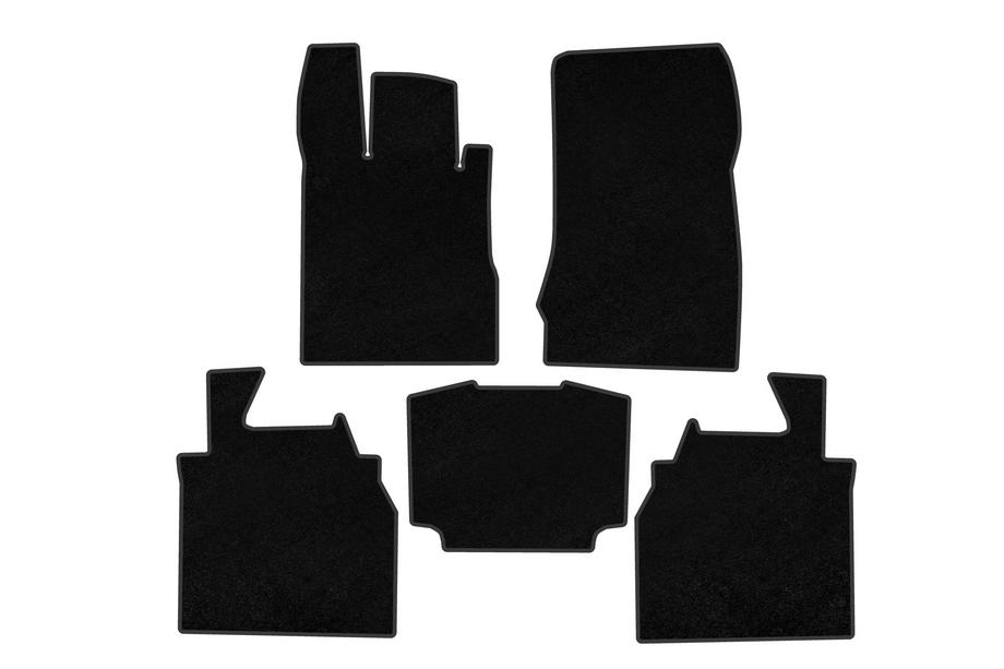 Mercedes S-class W220 1998-2005 Textil Fußmatten Premium (Lang, Schwarz) Image