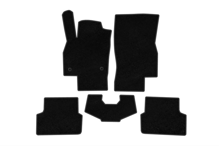 Skoda Fabia 2021– Textil-Fußmatten Premium (HB, Schwarz) Image