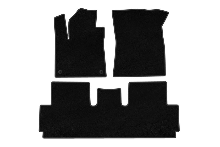 Citroen C-4 Picasso 2013–2022 Deluxe Textil-Fußmatten (für Grand, 2 Reihen, Schwarz) Image