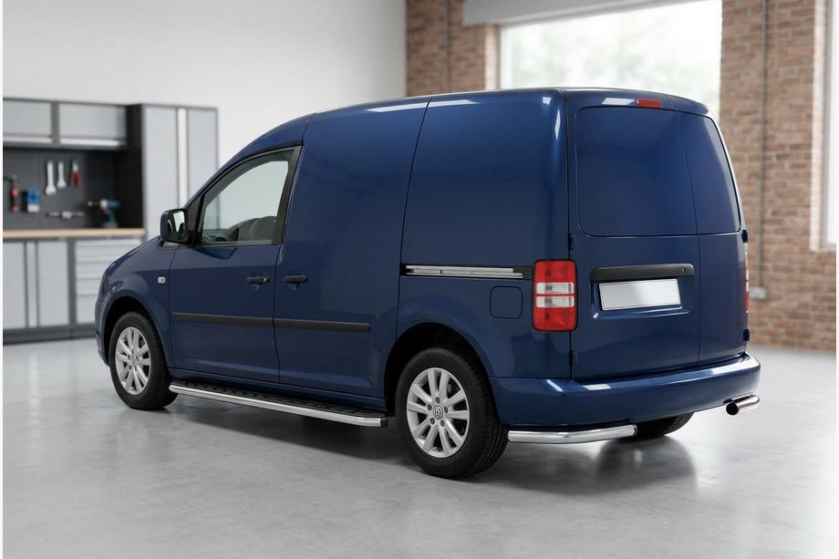 Volkswagen Caddy 2004-2010 Trittbretter Maydos V1 (2 Stk., Aluminium & Edelstahl) Maxi Radstand Image
