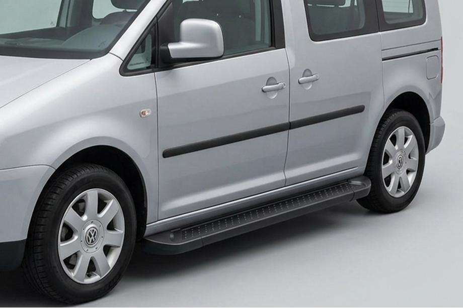Volkswagen Caddy 2010-2015 Trittbretter Allmond Black (2 Stk., Aluminium) Image