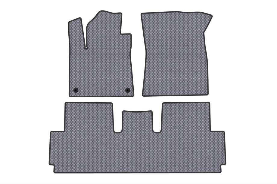 Citroen C-4 Picasso 2013–2022 Carsuit Gummimatten (für Grand, 2 Reihen, Grau) Image