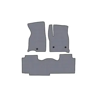 Gummimatten Carsuit (2 Reihen, Grau)