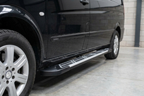 Mercedes Vito/V-class W447 2014- Seitenschweller Sunrise (2 Stk., Aluminium) Kurz und Mittel Foto 1