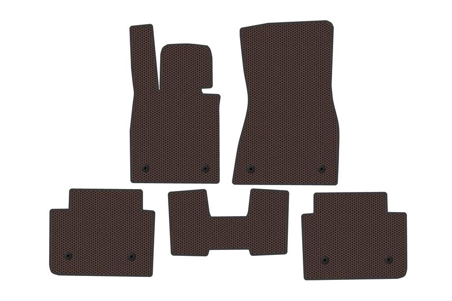 BMW 5/i5 Series G60/G60E/G61 2023- Carsuit Gummifußmatten (für i5 G60E, braun) Foto 1