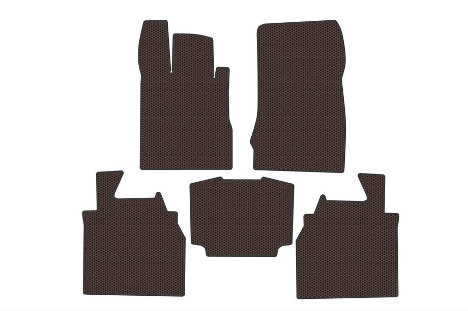 Mercedes S-class W220 1998-2005 Carsuit Gummifußmatten für den Innenraum (Long, Braun) Image