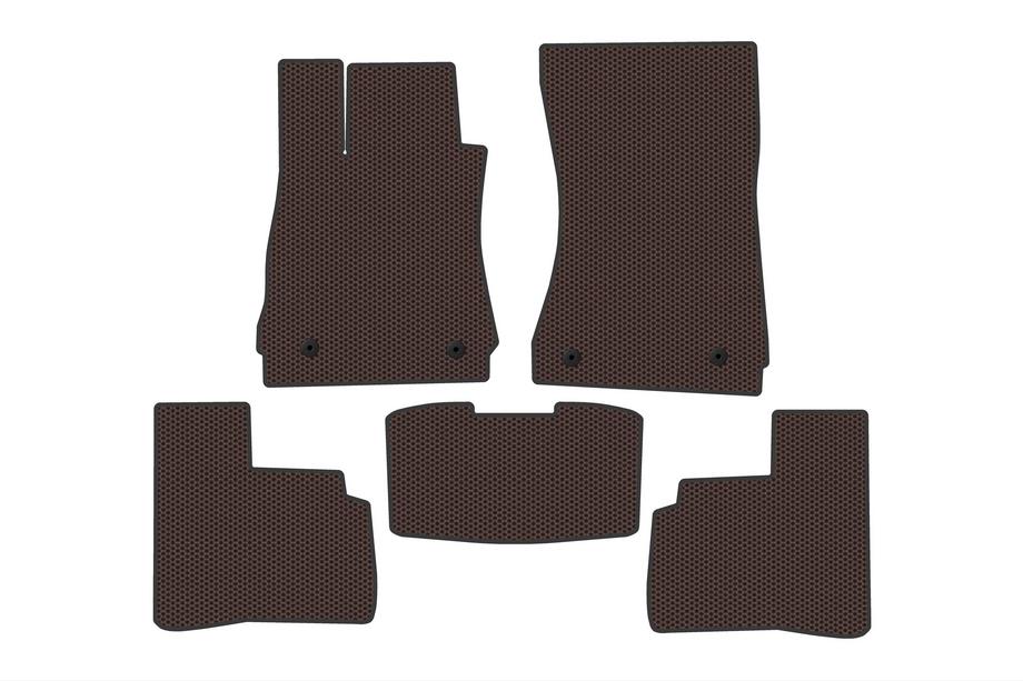 Mercedes S-class W221 2005-2013 Carsuit Gummimatten (Short, Braun) Foto 1