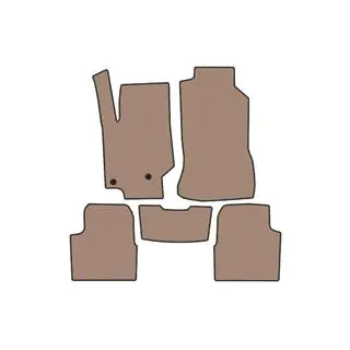 Gummimatten Carsuit (Benzin, beige)