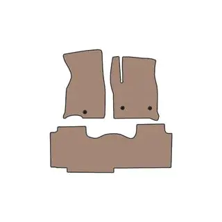 Gummimatten Carsuit (2 Reihen, Beige)