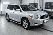 Toyota Highlander 2008-2013 Seitenschweller Tayga Grey (2 Stk., Aluminium) Foto 1