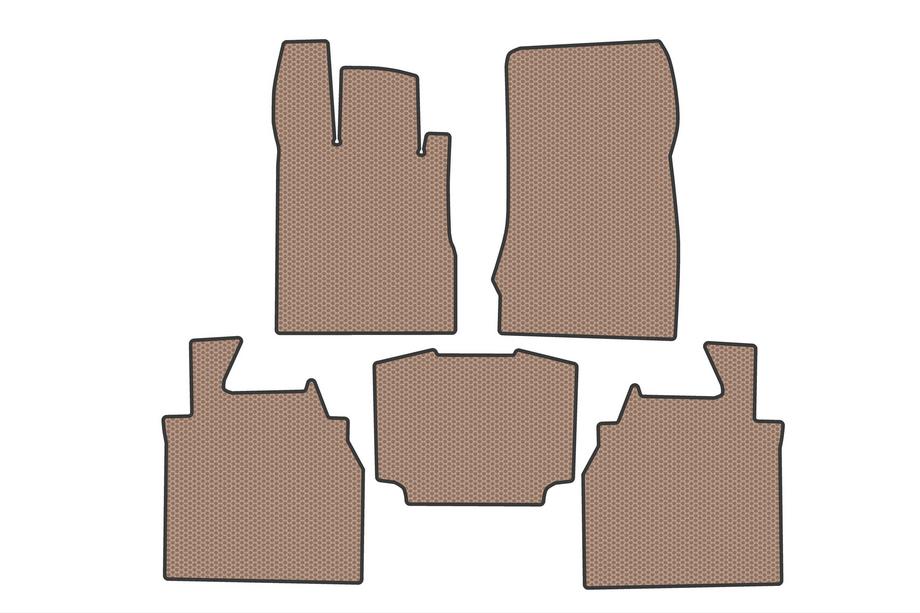 Mercedes S-class W220 1998-2005 Gummimatten Carsuit (Long, Beige) Image