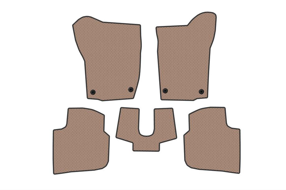 Seat Toledo 2012-2019 Gummimatten Carsuit (Beige) Image