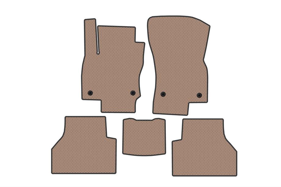 Volkswagen Caddy 2020- Gummimatten Carsuit (Beige) Image