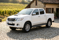 Toyota Hilux 2006-2015 Seitenschweller Bosphorus Black (2 Stk., Aluminium) Foto 1