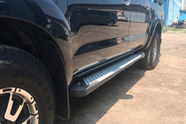 Toyota Hilux 2006-2015 Trittbretter Allmond Grey (2 Stk., Aluminium) Foto 2
