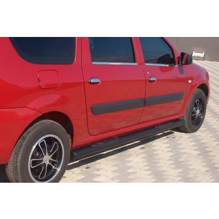 Seitenschutzrohre Black (2 Stk., Edelstahl) Dacia Logan MCV 2004-2014 Foto 2