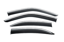Mercedes E-class W210 1995-2002 Windabweiser mit Chromleiste Niken Luxury (4 Stk) Foto 1