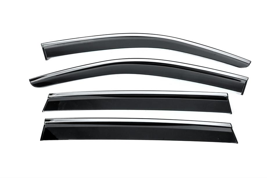 Volkswagen Tiguan 2023- Windabweiser mit Chromleiste Niken Luxury (4 Stk) Image