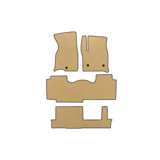 EVA Fußmatten (3 Reihen, Beige)