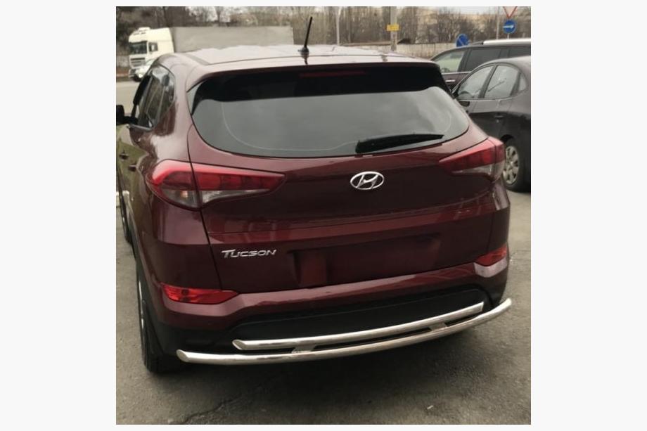 Hyundai Tucson TL 2016-2021 Heckschutzbügel AK002-2 (Edelstahl) Image