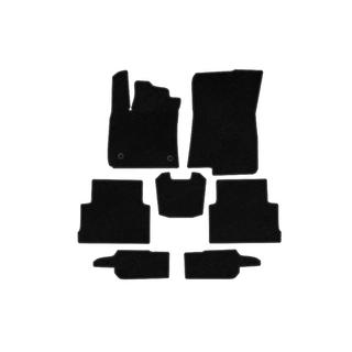 Textil Fußmatten Deluxe (3 Reihen, Schwarz) Foto 1