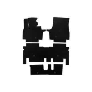 EVA Fußmatten (3 Reihen, Schwarz)