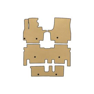 EVA Fußmatten (3 Reihen, Beige)