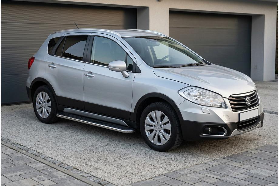 Suzuki SX4 S-Cross 2013-2016 Trittbretter Maydos V1 (2 Stk., Aluminium & Edelstahl) Image