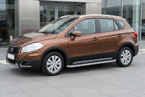 Suzuki SX4 S-Cross 2013-2016 Seitenschweller Tayga Grey (2 Stk., Aluminium) Foto 1