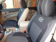 Hyundai Santa Fe 2 2006-2012 Autositzbezüge (Kunstleder↗Stoff, Premium) Foto 16