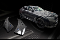 BMW X6 G06 2019–2027 LRT Kotflügelverkleidungen (2023+, Carbon) Foto 1