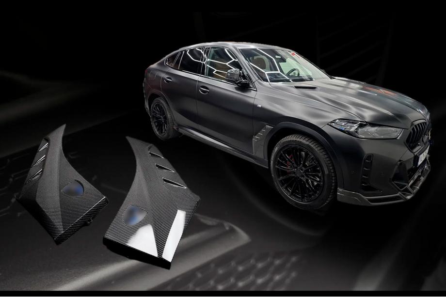 BMW X6 G06 2019–2027 LRT Kotflügelverkleidungen (2023+, Carbon) Image