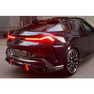 Heckdiffusor mit Endrohren LRT (für M-Sport 2023+, Carbon) BMW X6 G06 2019–2027 Foto 3
