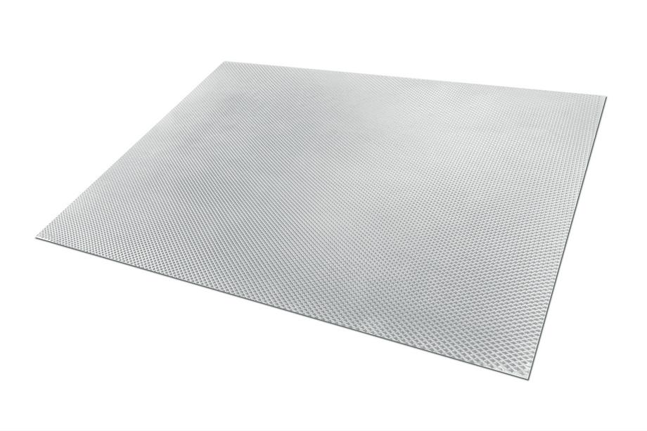 EVA-Matte 150x235 für Autoteppiche (Rautenmuster, hellgrau) Foto 1