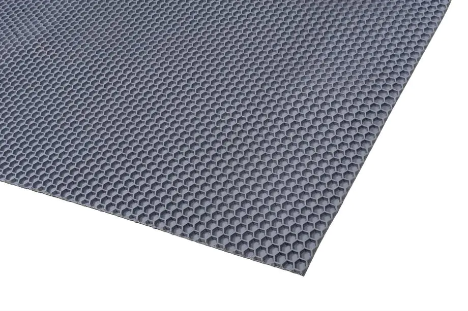 Gummimatte-Rohling 120x100 cm (Waben, grau) Foto 13