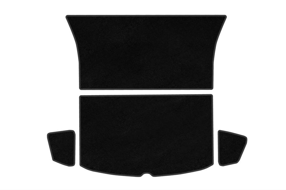 Tesla Model Y 2020- Premium oberer hinterer Kofferraummatte Textil (Für Juniper 2025-, schwarz) Image