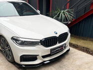 BMW 5er G30/G31 2017–2023 Frontlippe EuroCap für M-Sport 2017-2020, Schwarz Glanz Foto 1