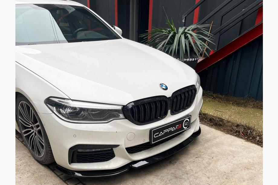 BMW 5er G30/G31 2017–2023 Frontlippe EuroCap für M-Sport 2017-2020, Schwarz Glanz Image