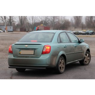 Heckschutz AK002 Schwarz (42mm, Edelstahl) Chevrolet Lacetti 2003-2024 Foto 3
