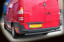 Mercedes Sprinter W906 2006–2018 Heckschutz AK002 Schwarz (Edelstahl) Foto 1