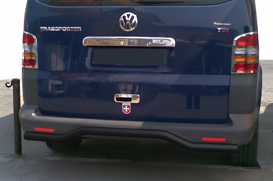 Volkswagen T5 Multivan 2003–2010 Hinterer Überrollbügel Welle Schwarz (Edelstahl) Image