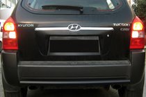 Hyundai Tucson JM 2004- Heckbügel AK002 Schwarz (Edelstahl) Foto 1