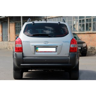 Heckbügel AK002 Schwarz (Edelstahl) Hyundai Tucson JM 2004- Foto 3