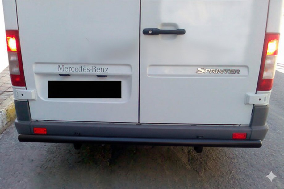 Mercedes Sprinter W901/902/903/904/905 1995–2006 Heckbügel AK002 Schwarz (Edelstahl) Image
