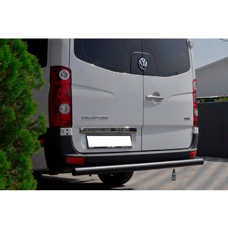Heckbügel AK002 Schwarz (Edelstahl) Volkswagen Crafter 2006-2016 Foto 2