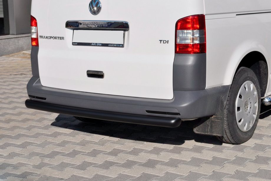 Volkswagen T5 Multivan 2003–2010 Heckbügel AK002 Schwarz (Edelstahl) Image
